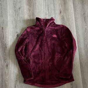 The North Face Burgundy Fleece jacket Osito